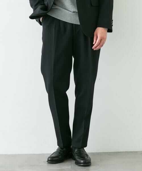 URBAN RESEARCH DOORS / アーバンリサーチ ドアーズ スラックス・ドレスパンツ | LIFE STYLE TAILOR ウールライクソフトツイルストレッチパンツ | 詳細18