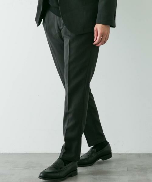 URBAN RESEARCH DOORS / アーバンリサーチ ドアーズ スラックス・ドレスパンツ | LIFE STYLE TAILOR ウールライクソフトツイルストレッチパンツ | 詳細30