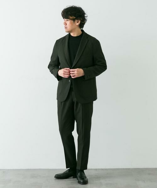 URBAN RESEARCH DOORS / アーバンリサーチ ドアーズ スラックス・ドレスパンツ | LIFE STYLE TAILOR　ブラッシュドウールライクストレッチパンツ | 詳細9