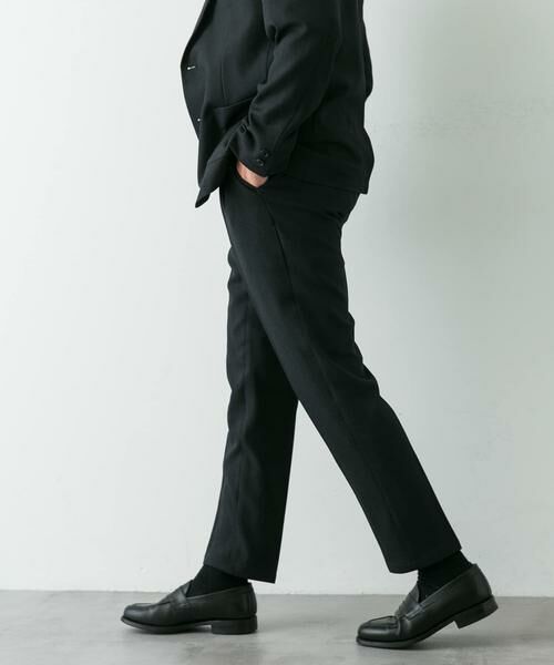 URBAN RESEARCH DOORS / アーバンリサーチ ドアーズ スラックス・ドレスパンツ | LIFE STYLE TAILOR　ブラッシュドウールライクストレッチパンツ | 詳細14