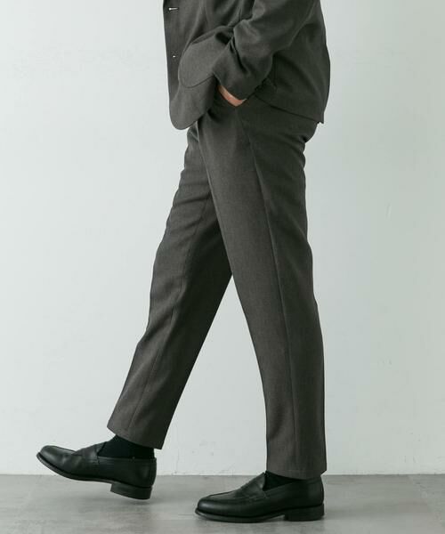 URBAN RESEARCH DOORS / アーバンリサーチ ドアーズ スラックス・ドレスパンツ | LIFE STYLE TAILOR　ブラッシュドウールライクストレッチパンツ | 詳細30
