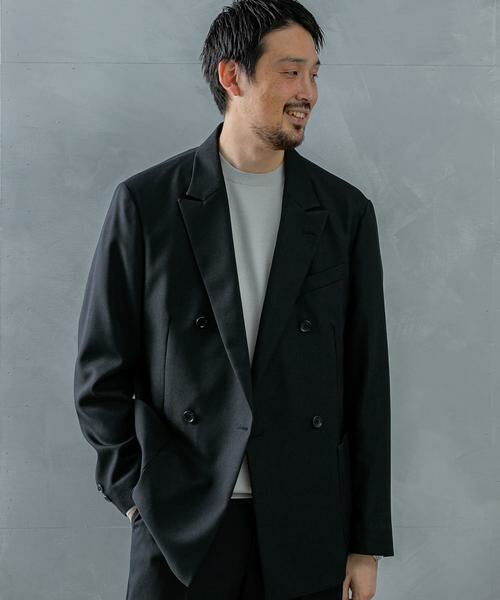URBAN RESEARCH DOORS / アーバンリサーチ ドアーズ その他アウター | LIFE STYLE TAILOR ウールライクツイルコンフォータブルW ジャケット | 詳細25