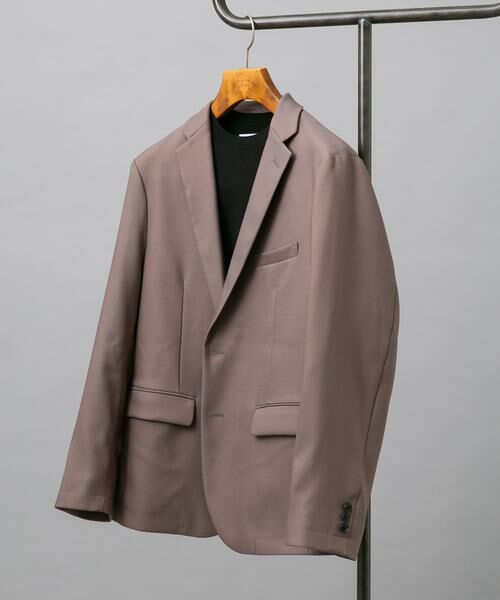 URBAN RESEARCH DOORS/アーバンリサーチ ドアーズ 『防シワ/イージーケア』LIFE STYLE TAILOR ウールライクツイルストレッチジャケット モカ S URBAN RESEARCH DOORS/アーバンリサーチ ドアーズ 『防シワ/イージーケア』LIFE STYLE TAILOR ウールライクツイルストレッチジャケット モカ S