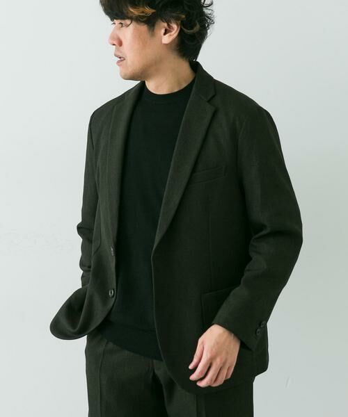 URBAN RESEARCH DOORS / アーバンリサーチ ドアーズ その他アウター | LIFE STYLE TAILOR　ブラッシュドウールライクストレッチジャケット | 詳細3