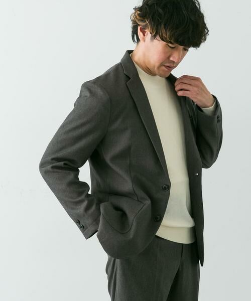 URBAN RESEARCH DOORS / アーバンリサーチ ドアーズ その他アウター | LIFE STYLE TAILOR　ブラッシュドウールライクストレッチジャケット | 詳細24