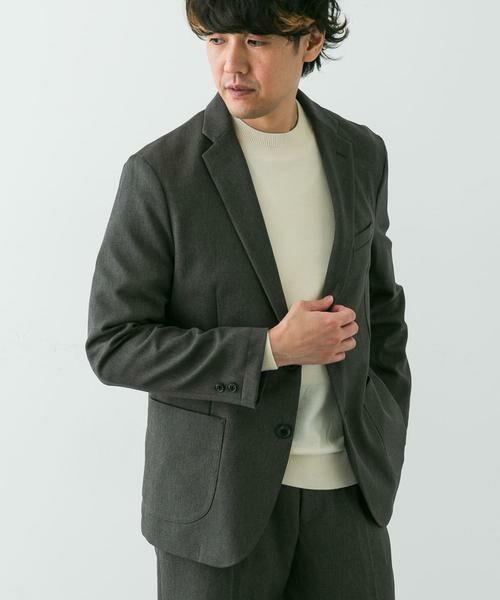 URBAN RESEARCH DOORS / アーバンリサーチ ドアーズ その他アウター | LIFE STYLE TAILOR　ブラッシュドウールライクストレッチジャケット | 詳細25