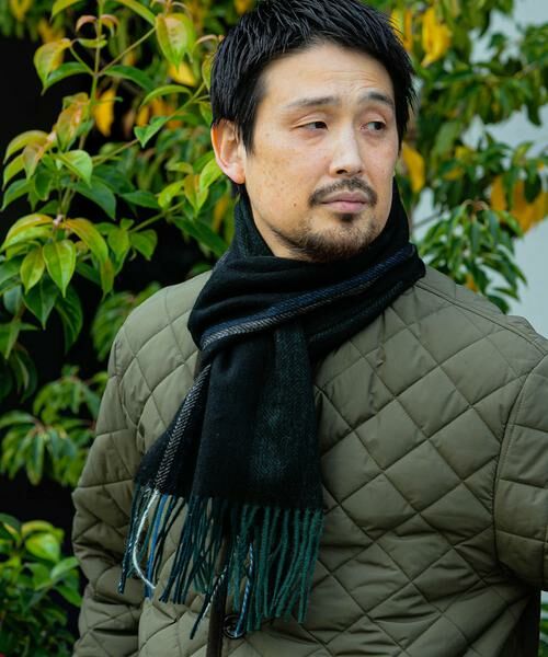 URBAN RESEARCH DOORS / アーバンリサーチ ドアーズ マフラー・ショール・スヌード・ストール | LIFE STYLE TAILOR　サイドラインウールマフラー | 詳細1