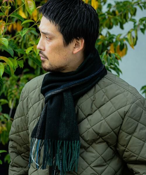 URBAN RESEARCH DOORS / アーバンリサーチ ドアーズ マフラー・ショール・スヌード・ストール | LIFE STYLE TAILOR　サイドラインウールマフラー | 詳細2