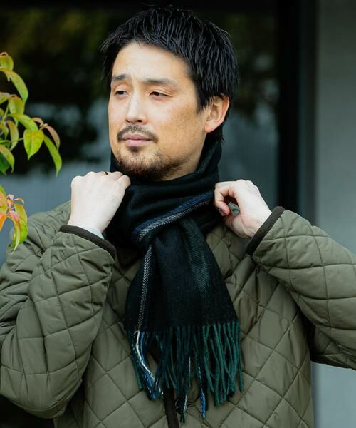 URBAN RESEARCH DOORS / アーバンリサーチ ドアーズ マフラー・ショール・スヌード・ストール | LIFE STYLE TAILOR　サイドラインウールマフラー | 詳細3