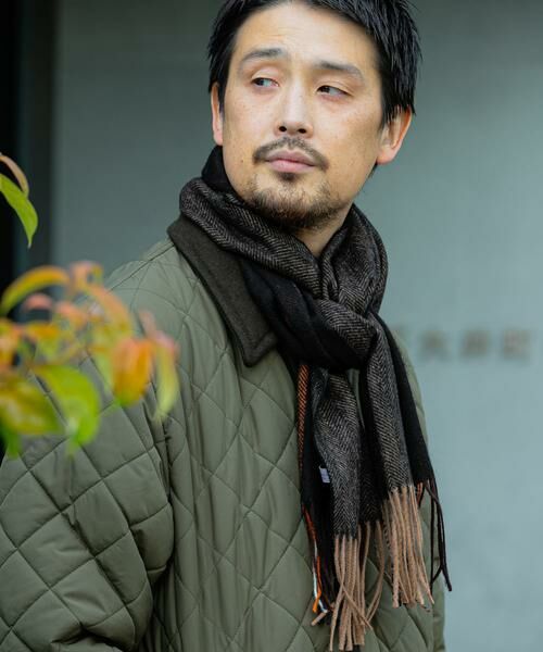 URBAN RESEARCH DOORS / アーバンリサーチ ドアーズ マフラー・ショール・スヌード・ストール | LIFE STYLE TAILOR　サイドラインウールマフラー | 詳細8