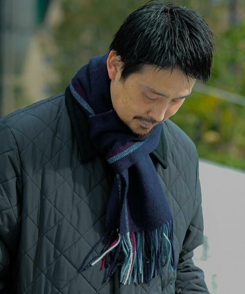 URBAN RESEARCH DOORS / アーバンリサーチ ドアーズ マフラー・ショール・スヌード・ストール | LIFE STYLE TAILOR　サイドラインウールマフラー | 詳細11