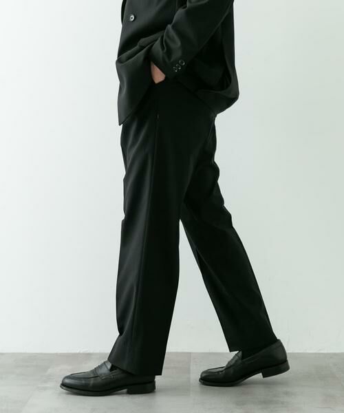 URBAN RESEARCH DOORS / アーバンリサーチ ドアーズ スラックス・ドレスパンツ | 『イージーケア』LIFE STYLE TAILOR　ストレッチオックス2タックパンツ | 詳細3