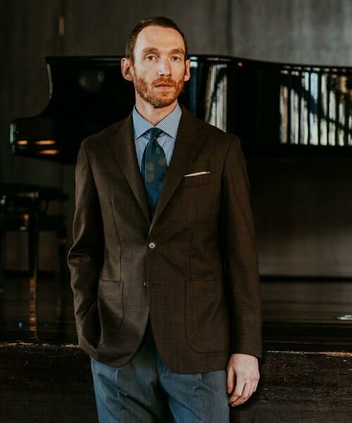 URBAN RESEARCH DOORS/アーバンリサーチ ドアーズ LIFE STYLE TAILOR CANONICO JACKET2 ブラウン 48