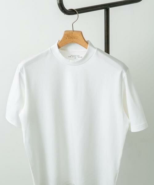 URBAN RESEARCH DOORS/アーバンリサーチ ドアーズ 『抗菌/防臭』LIFE STYLE TAILOR シルケットポンチストレッチTシャツ ホワイト M