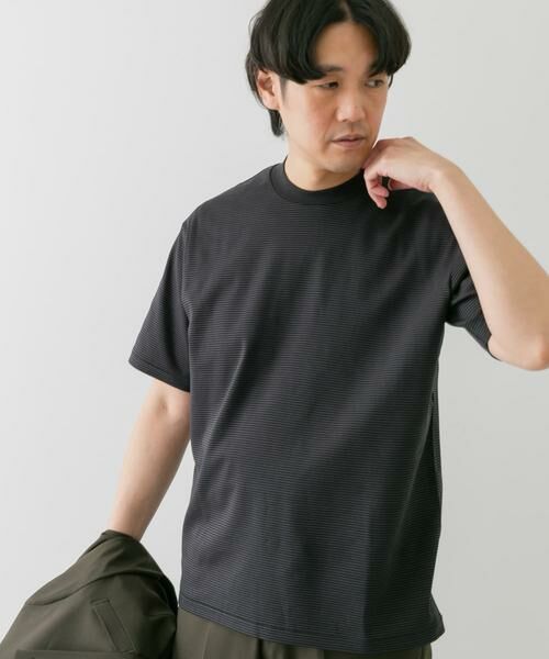 URBAN RESEARCH DOORS/アーバンリサーチ ドアーズ 『抗菌/防臭』LIFE STYLE TAILOR シルケットポンチストレッチTシャツ ブラック系その他 XL URBAN RESEARCH DOORS/アーバンリサーチ ドアーズ 『抗菌/防臭』LIFE STYLE TAILOR シルケットポンチストレッチTシャツ ブラック系その他 XL