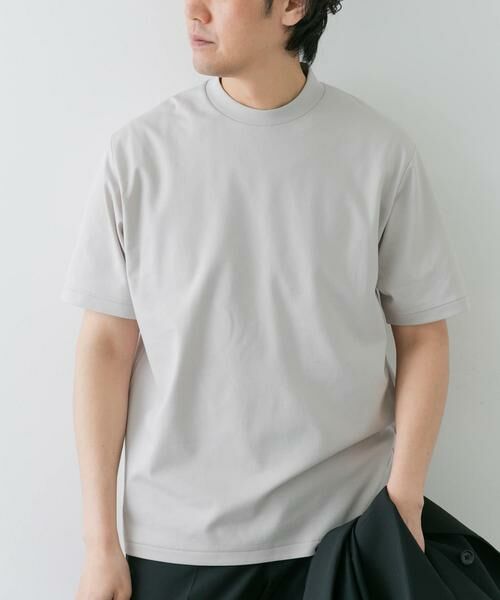 URBAN RESEARCH DOORS/アーバンリサーチ ドアーズ 『抗菌/防臭』LIFE STYLE TAILOR シルケットポンチストレッチTシャツ ライトグレー M URBAN RESEARCH DOORS/アーバンリサーチ ドアーズ 『抗菌/防臭』LIFE STYLE TAILOR シルケットポンチストレッチTシャツ ライトグレー M