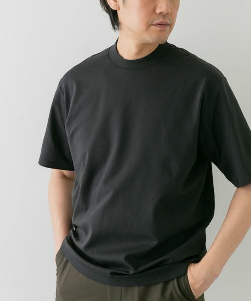 URBAN RESEARCH DOORS/アーバンリサーチ ドアーズ 『抗菌/防臭』LIFE STYLE TAILOR シルケットポンチストレッチTシャツ チャコールグレー M URBAN RESEARCH DOORS/アーバンリサーチ ドアーズ 『抗菌/防臭』LIFE STYLE TAILOR シルケットポンチストレッチTシャツ チャコールグレー M