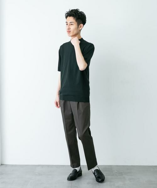 URBAN RESEARCH DOORS / アーバンリサーチ ドアーズ シャツ・ブラウス | LIFE STYLE TAILOR　ハイゲージクルーネック半袖ニット | 詳細12