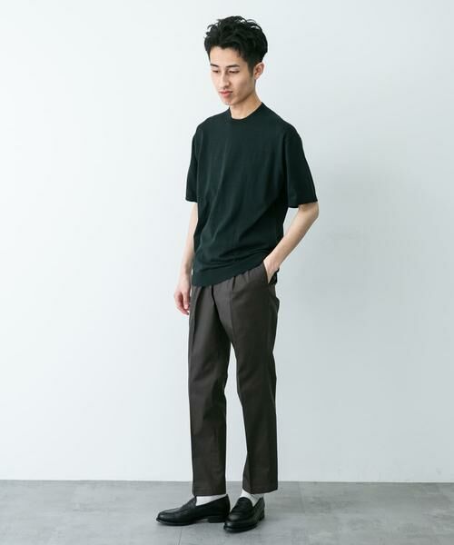 URBAN RESEARCH DOORS / アーバンリサーチ ドアーズ シャツ・ブラウス | LIFE STYLE TAILOR　ハイゲージクルーネック半袖ニット | 詳細13