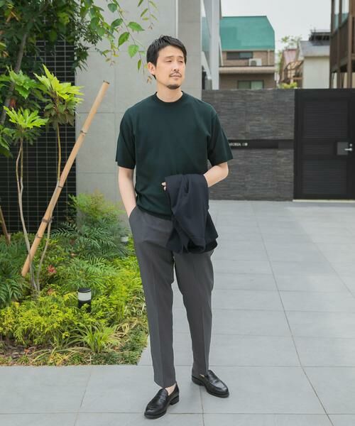 URBAN RESEARCH DOORS / アーバンリサーチ ドアーズ シャツ・ブラウス | LIFE STYLE TAILOR　ハイゲージクルーネック半袖ニット | 詳細6