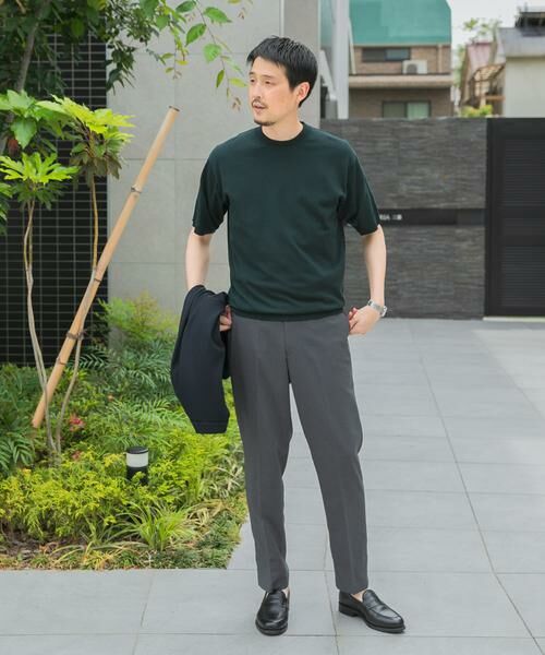 URBAN RESEARCH DOORS / アーバンリサーチ ドアーズ シャツ・ブラウス | LIFE STYLE TAILOR　ハイゲージクルーネック半袖ニット | 詳細7