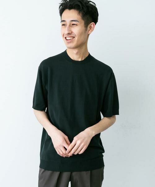 URBAN RESEARCH DOORS / アーバンリサーチ ドアーズ シャツ・ブラウス | LIFE STYLE TAILOR　ハイゲージクルーネック半袖ニット | 詳細8
