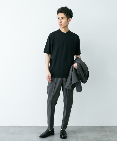 URBAN RESEARCH DOORS / アーバンリサーチ ドアーズ シャツ・ブラウス | LIFE STYLE TAILOR　ハイゲージクルーネック半袖ニット | 詳細26