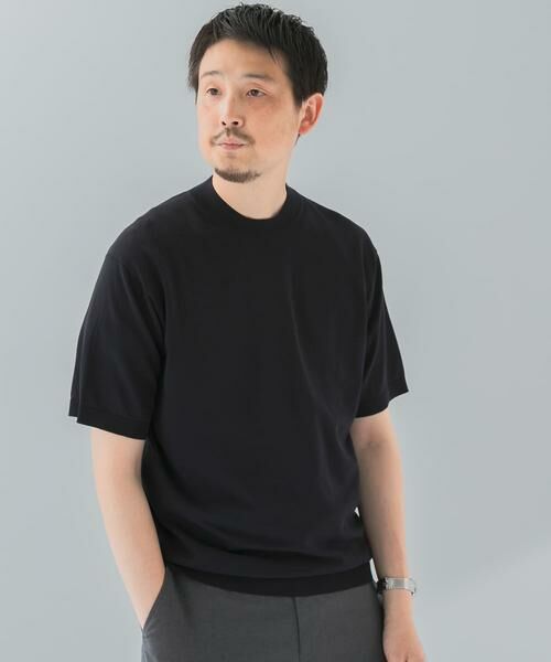 URBAN RESEARCH DOORS / アーバンリサーチ ドアーズ シャツ・ブラウス | LIFE STYLE TAILOR　ハイゲージクルーネック半袖ニット | 詳細17