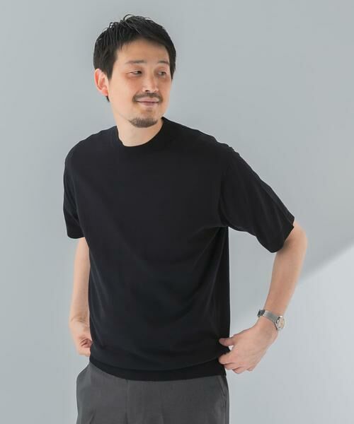 URBAN RESEARCH DOORS / アーバンリサーチ ドアーズ シャツ・ブラウス | LIFE STYLE TAILOR　ハイゲージクルーネック半袖ニット | 詳細19