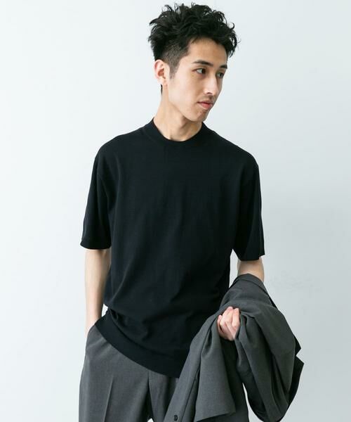 URBAN RESEARCH DOORS / アーバンリサーチ ドアーズ シャツ・ブラウス | LIFE STYLE TAILOR　ハイゲージクルーネック半袖ニット | 詳細22