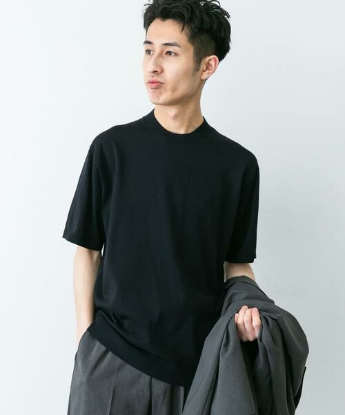 URBAN RESEARCH DOORS / アーバンリサーチ ドアーズ シャツ・ブラウス | LIFE STYLE TAILOR　ハイゲージクルーネック半袖ニット | 詳細24