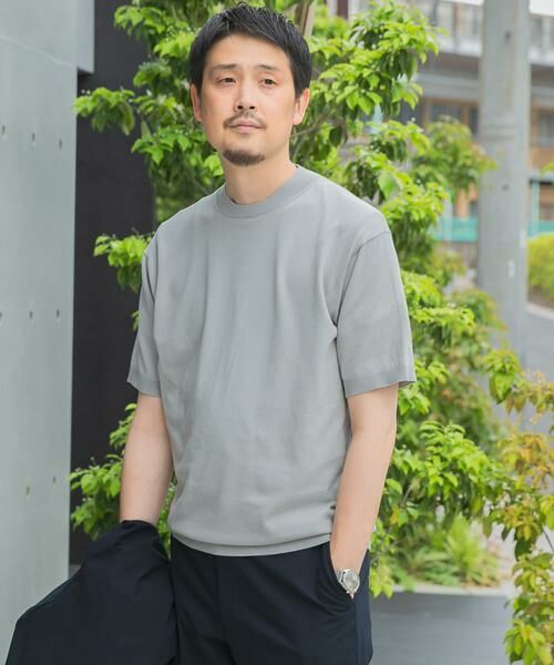 URBAN RESEARCH DOORS / アーバンリサーチ ドアーズ シャツ・ブラウス | LIFE STYLE TAILOR　ハイゲージクルーネック半袖ニット | 詳細30