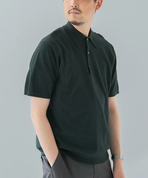 URBAN RESEARCH DOORS / アーバンリサーチ ドアーズ シャツ・ブラウス | 『UR TECH ひやサラクール』『接触冷感/UVカット』 ニットポロシャツ | 詳細1