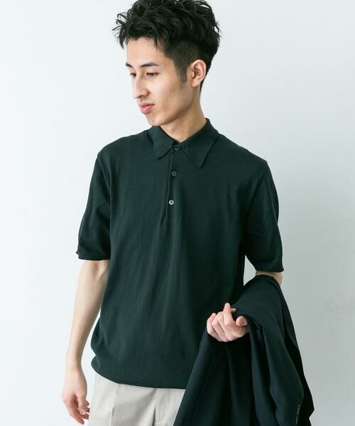 URBAN RESEARCH DOORS / アーバンリサーチ ドアーズ シャツ・ブラウス | 『UR TECH ひやサラクール』『接触冷感/UVカット』 ニットポロシャツ | 詳細10