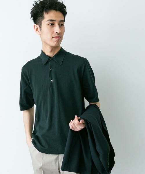 URBAN RESEARCH DOORS / アーバンリサーチ ドアーズ シャツ・ブラウス | 『UR TECH ひやサラクール』『接触冷感/UVカット』 ニットポロシャツ | 詳細12