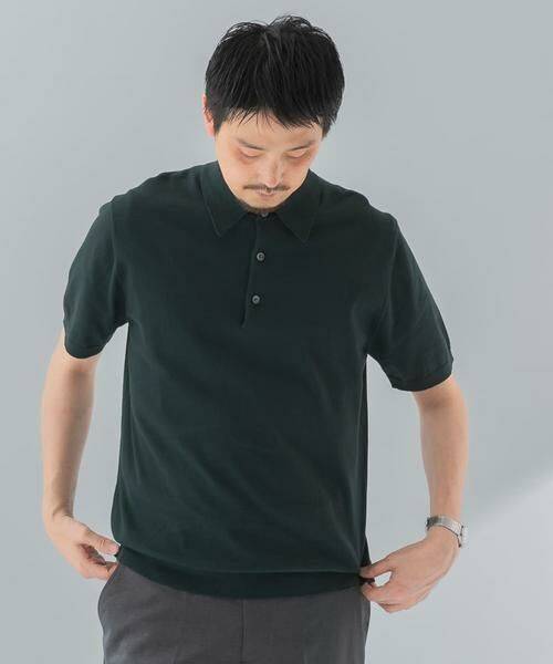 URBAN RESEARCH DOORS / アーバンリサーチ ドアーズ シャツ・ブラウス | 『UR TECH ひやサラクール』『接触冷感/UVカット』 ニットポロシャツ | 詳細2