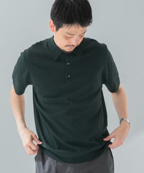 URBAN RESEARCH DOORS / アーバンリサーチ ドアーズ シャツ・ブラウス | 『UR TECH ひやサラクール』『接触冷感/UVカット』 ニットポロシャツ | 詳細3