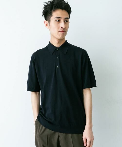 URBAN RESEARCH DOORS / アーバンリサーチ ドアーズ シャツ・ブラウス | 『UR TECH ひやサラクール』『接触冷感/UVカット』 ニットポロシャツ | 詳細30