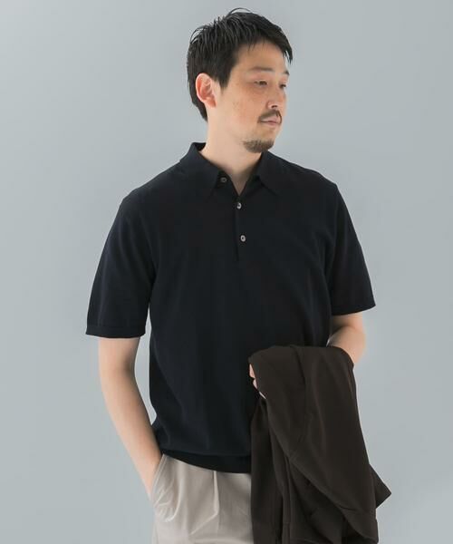 URBAN RESEARCH DOORS / アーバンリサーチ ドアーズ シャツ・ブラウス | 『UR TECH ひやサラクール』『接触冷感/UVカット』 ニットポロシャツ | 詳細24