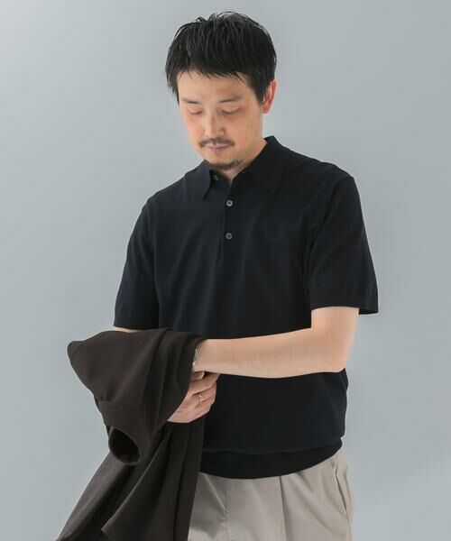 URBAN RESEARCH DOORS / アーバンリサーチ ドアーズ シャツ・ブラウス | 『UR TECH ひやサラクール』『接触冷感/UVカット』 ニットポロシャツ | 詳細26