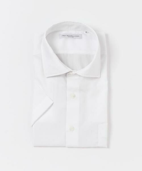URBAN RESEARCH DOORS/アーバンリサーチ ドアーズ LIFE STYLE TAILOR セミワイド半袖シャツ ホワイト 39