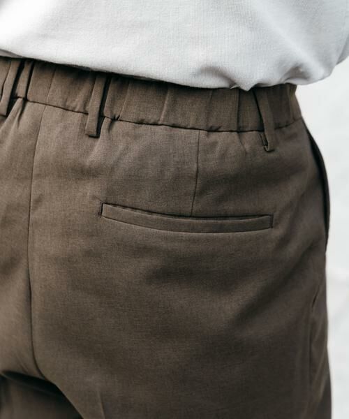 URBAN RESEARCH DOORS / アーバンリサーチ ドアーズ スラックス・ドレスパンツ | LIFE STYLE TAILOR　リネンライクコンフォータブルパンツ | 詳細11