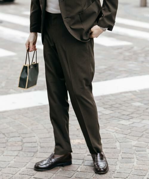 URBAN RESEARCH DOORS / アーバンリサーチ ドアーズ スラックス・ドレスパンツ | LIFE STYLE TAILOR　リネンライクコンフォータブルパンツ | 詳細15