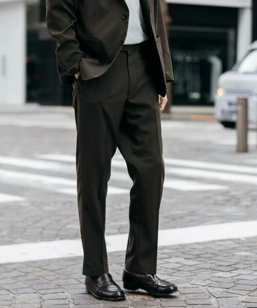 URBAN RESEARCH DOORS / アーバンリサーチ ドアーズ スラックス・ドレスパンツ | LIFE STYLE TAILOR　リネンライクコンフォータブルパンツ | 詳細18
