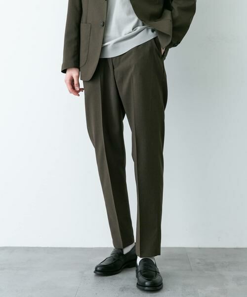 URBAN RESEARCH DOORS / アーバンリサーチ ドアーズ スラックス・ドレスパンツ | LIFE STYLE TAILOR　リネンライクコンフォータブルパンツ | 詳細4