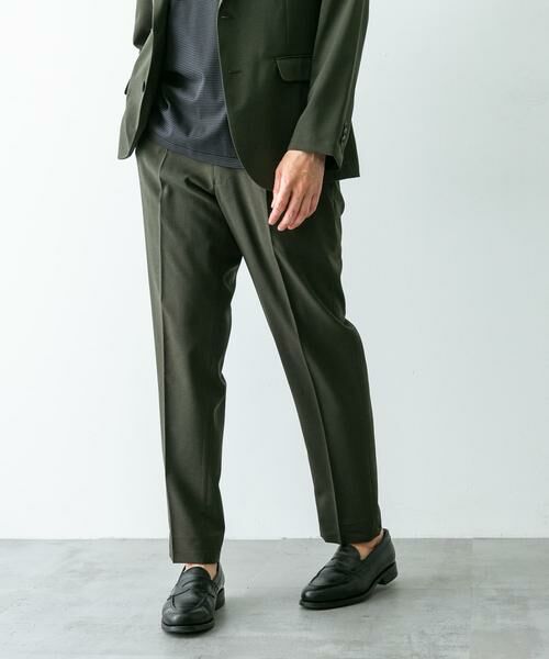URBAN RESEARCH DOORS/アーバンリサーチ ドアーズ 『イージーケア』LIFE STYLE TAILOR メランジトロストレッチパンツ カーキ XL URBAN RESEARCH DOORS/アーバンリサーチ ドアーズ 『イージーケア』LIFE STYLE TAILOR メランジトロストレッチパンツ カーキ XL