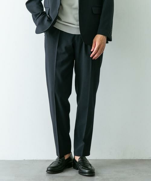 URBAN RESEARCH DOORS/アーバンリサーチ ドアーズ 『イージーケア』LIFE STYLE TAILOR メランジトロストレッチパンツ ネイビー S URBAN RESEARCH DOORS/アーバンリサーチ ドアーズ 『イージーケア』LIFE STYLE TAILOR メランジトロストレッチパンツ ネイビー S