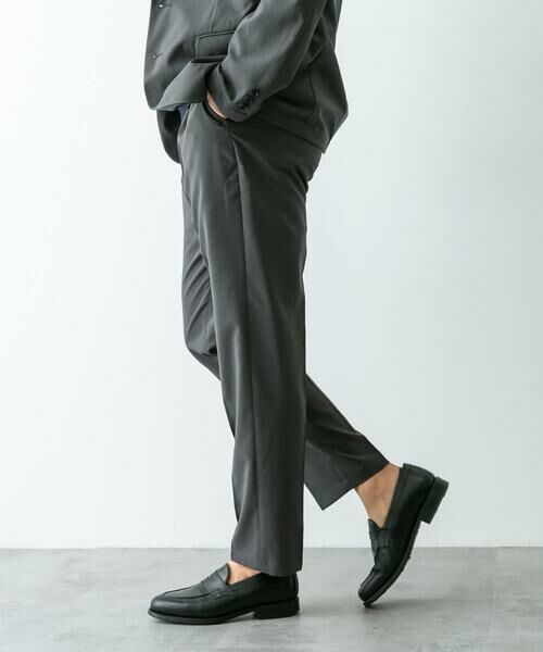 URBAN RESEARCH DOORS / アーバンリサーチ ドアーズ スラックス・ドレスパンツ | 『イージーケア』LIFE STYLE TAILOR メランジトロストレッチパンツ | 詳細30