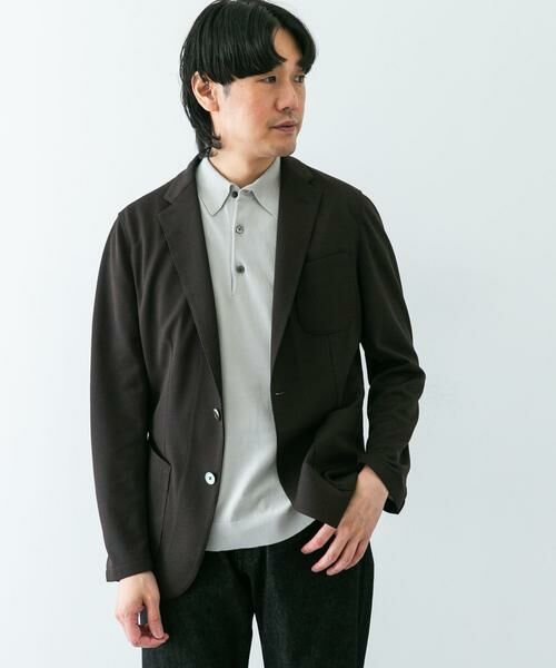 URBAN RESEARCH DOORS / アーバンリサーチ ドアーズ その他アウター | 『イージーケア/速乾』LIFE STYLE TAILOR　メランジニットイージージャケット | 詳細2
