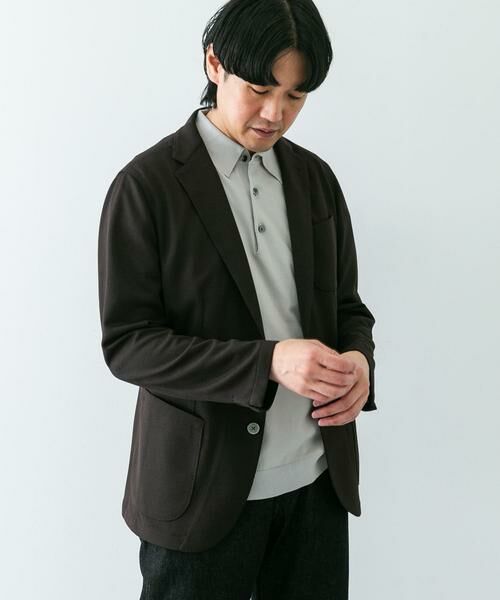 URBAN RESEARCH DOORS / アーバンリサーチ ドアーズ その他アウター | 『イージーケア/速乾』LIFE STYLE TAILOR　メランジニットイージージャケット | 詳細3